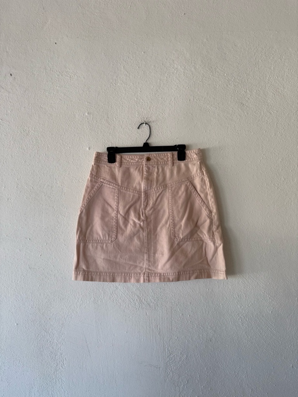 Banana Republic Pink Skirt Cotton Straight Womens Size 10‎ Tall Pastel